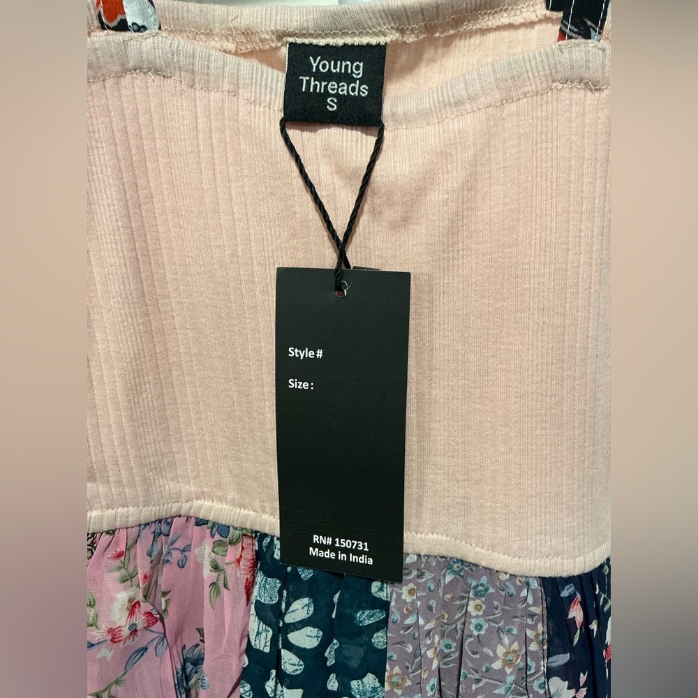 Chic Patchwork Mini Dress with Adjustable Straps … - image 6